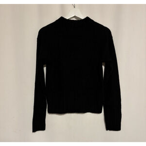 Brodie Cashmere Sweater Small Black Crew Neck Womens